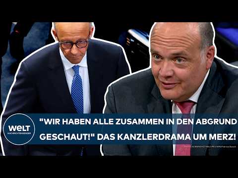BUNDESTAG: "Wir haben alle zusammen in den Abgrund geschaut!" Nach dem Wahldrama um Kanzler Merz!