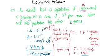 Geometric Sequence Growth and Decay