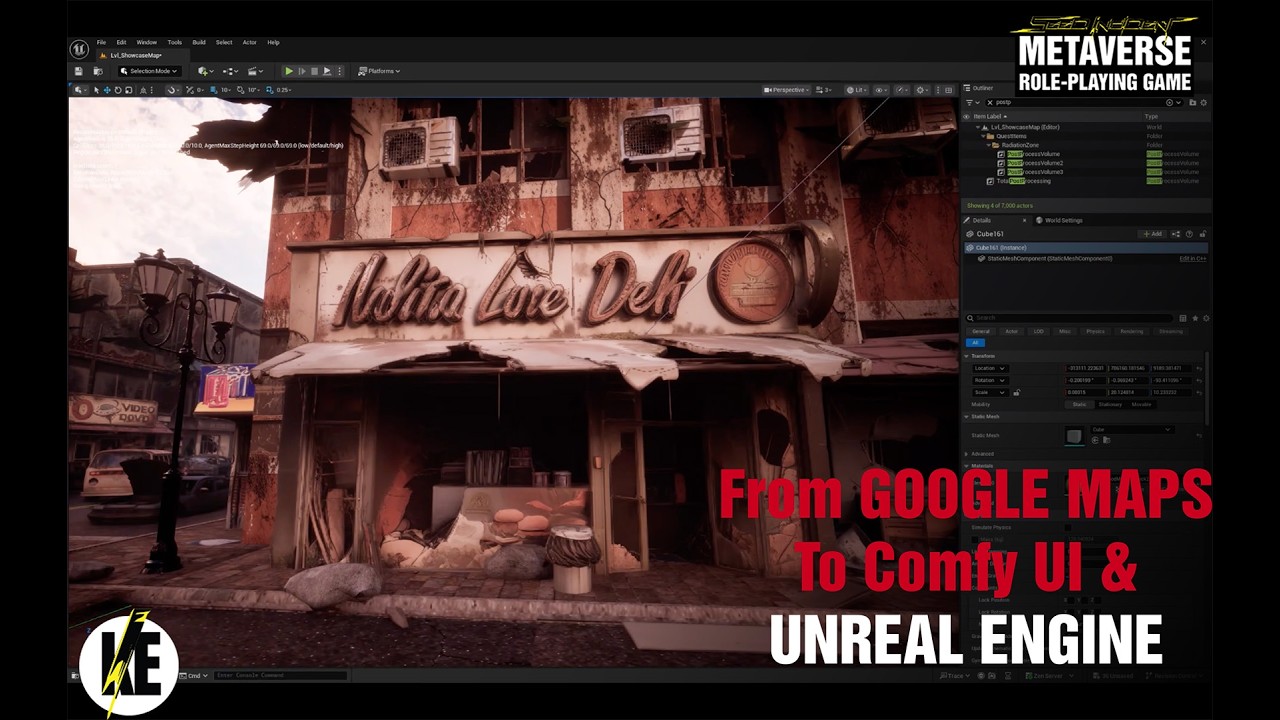 Dev Log XX | From Google Maps to ComyUI to 3D model to Unreal Engine