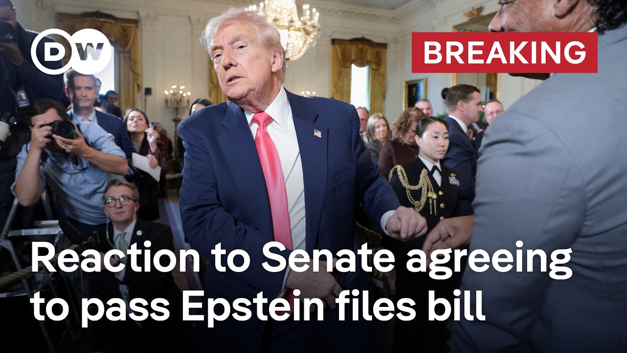 Breaking: Senate agrees to pass bill forcing release of the Epstein files | DW News