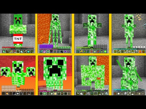 GOLEM STEVE - Minecraft ALL MOBS BECAME CREEPER !!! What Mob is the best? MONSTER SCHOOL Battle