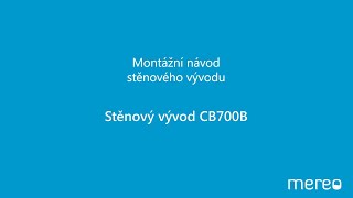MEREO Stěnový vývod, hranatý, pochromovaná mosaz (CB700B)