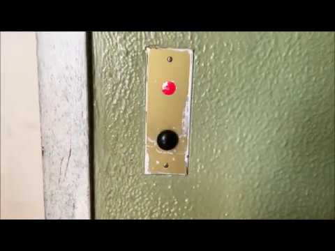 Vintage Haughton Hydraulic Elevator at Leader Publications Building in Niles, MI