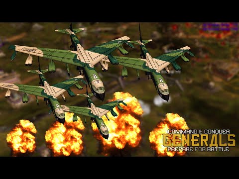 Air Force vs China Land Forces | PREPARE FOR BATTLE | Command and Conquer Generals Zero Hour