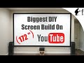 How to Make a 172 Inch Projector Screen from 2x4s