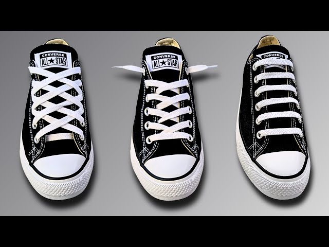 Vídeo relacionado con UamGlsob 2 Pares de Cordones Elásticos para Converse Altas Sneaker, 8mm Cordon Cordones Planos Zapatos para Zapatillas Deporte (White,54"/140cm)