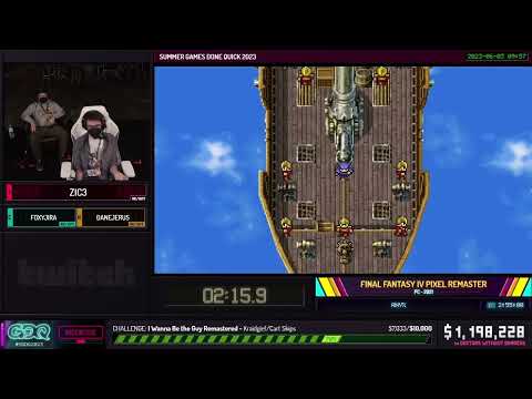 Final Fantasy IV Pixel Remaster by Zic3 in 3:01:32 - Summer Games Done Quick 2023