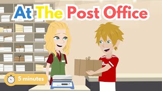 5-Minute English Conversation Practice: At the Post Office | Daily English Speaking for Beginners
