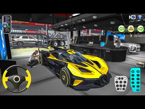 Crashed Bugatti Racing Car Transporter Truck to Racing Track - 3D Driving Class Android Game - 2025