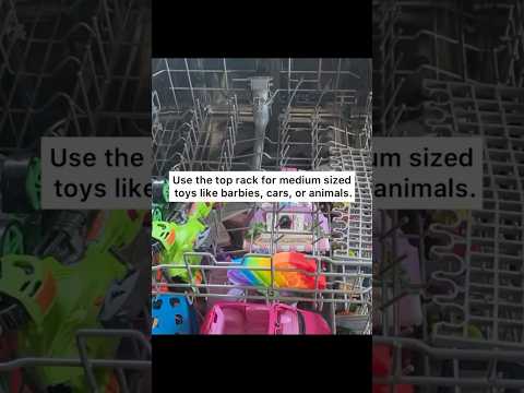 Use the dishwasher to clean and disinfect toys #toys #cleaningtips #cleanhome