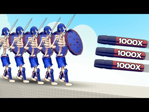 5x SKELETON GIANT vs 1000x OVERPOWERED UNITS | TABS - Totally Accurate Battle Simulator