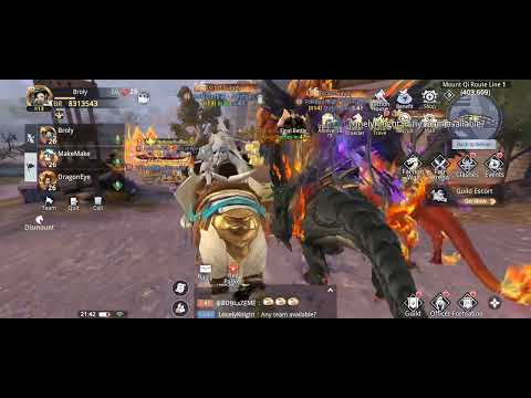 Dynasty legends 2 Guild escort. Lag caught on camera lol