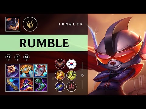 Rumble Jungle vs Lee Sin - KR Grandmaster Patch 25.24