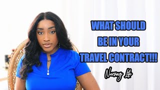 NURSE SURVIVAL GUIDE: Things you need to make sure are in your travel contract | cassiekaygee