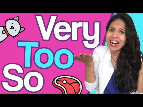 Very, too e so   o que são e como usar