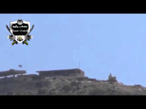 تدمير دبابة بعد استهدفها في النبي يونس في محافظة اللاذقية