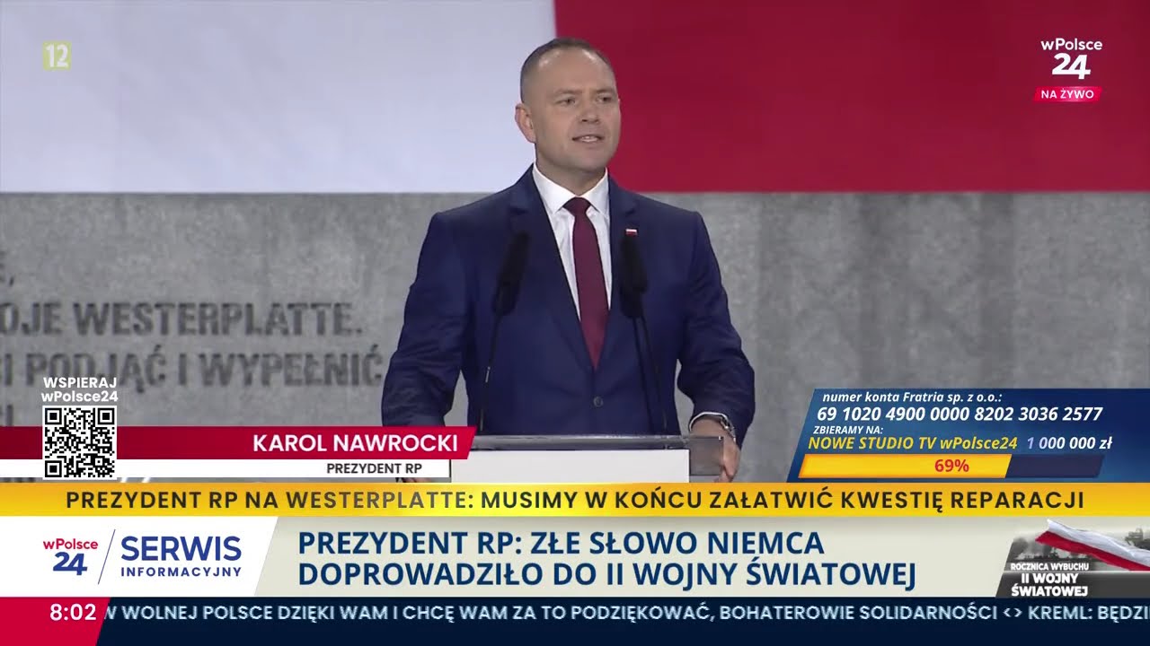 Prezydent RP: "Złe słowo Niemca doprowadziło do II wojny światowej."