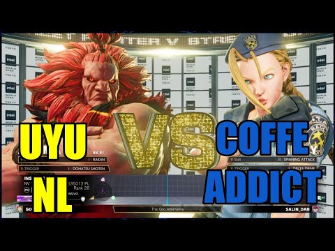 UYU NL (AKUMA) vs COFFE_ADDICT (CAMMY) - street fighter 5 champion edition online matches