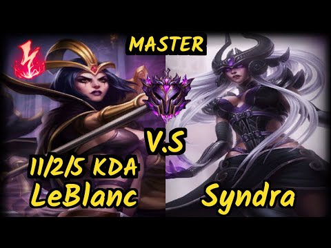 SPY Humanoid (LEBLANC) vs SYNDRA - 11/2/5 KDA MID GAMEPLAY - EUW Ranked MASTER