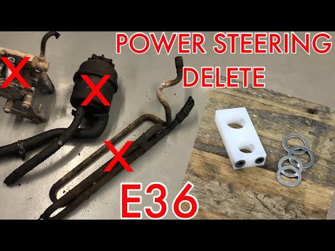 BMW E36 Condor Speed shop power steering delete - BMW E36 Death Kart build part 6