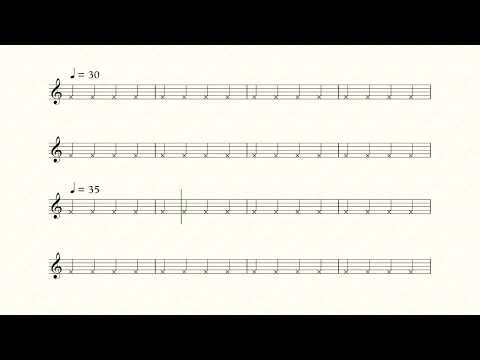 BPM 30-60 Smart Metronome (Accelerating Tempo)