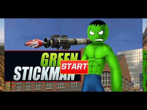 Green Monster Stickman Rope Hero Gangstar Mafia | Android/iOS | Gameplay | HD