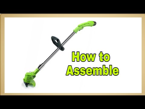 How to Assemble Cordless Electric Lawn Mower/Grass Cutter