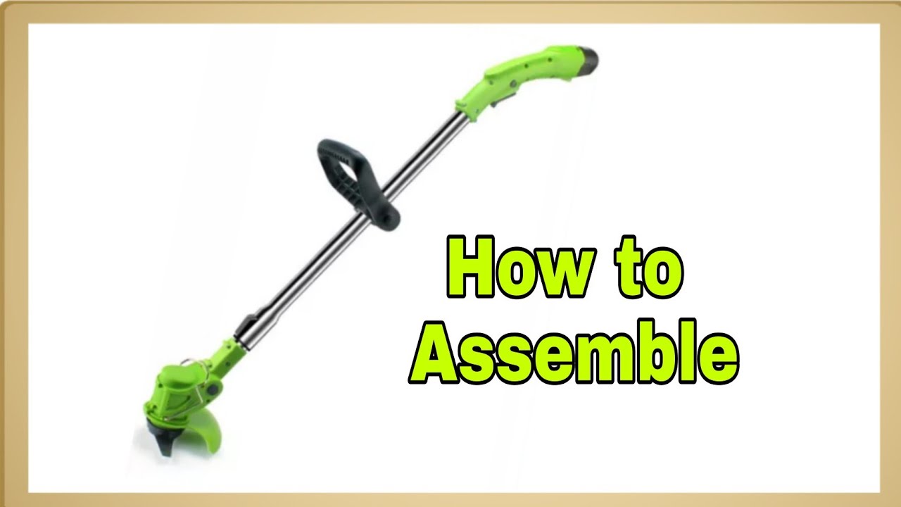 How to Assemble Cordless Electric Lawn Mower/Grass Cutter