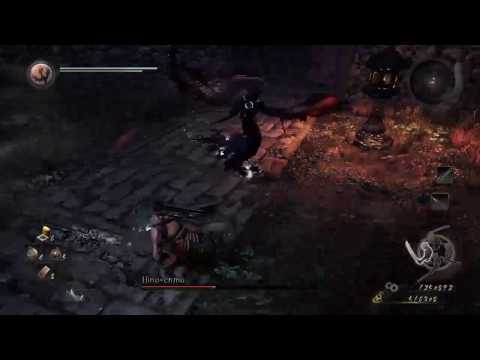 Nioh - Blind level 1 run - Hino-Enma boss kill (The demon king revealed mission)