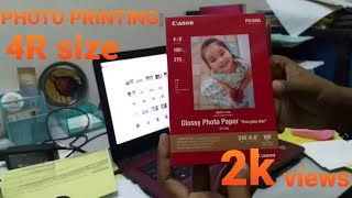 PHOTO PRINTING | CANON G2000 | 4R Size Photo| Glossy Photo Paper |
