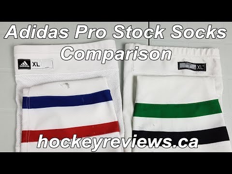Adidas Pro Stock Montreal Candiens Hockey Socks Comparison w/ CCM Reebok Edge