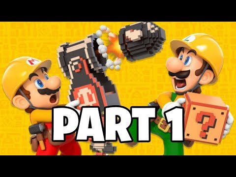 Super Mario Maker 2 - Story Mode Walkthrough Part 1 Castle Construction Trouble!