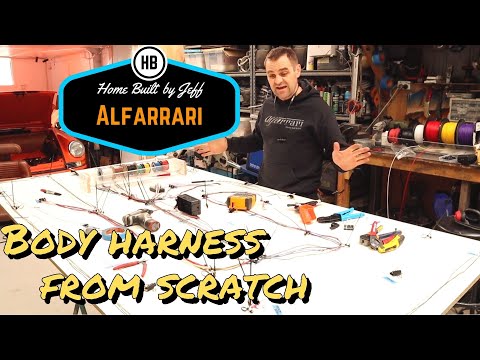 Building a body wiring harness from scratch - Ferrari engined Alfa 105 Alfarrari build part 110