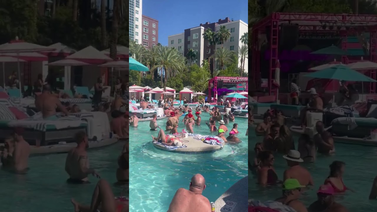 Flamingo Las Vegas Go Pool #lasvegas #4thofjuly #FlamingoLasVegas #LasVegasNevada