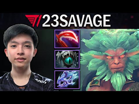 T1.23SAVAGE MONKEY KING WITH 19 KILLS - DOTA 2 7.30E GAMEPLAY