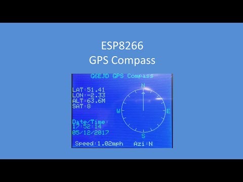 Tech Note 074 - GPS Compass using an ESP8266 or ESP32, NEO6M GPS and ILI9341 Display