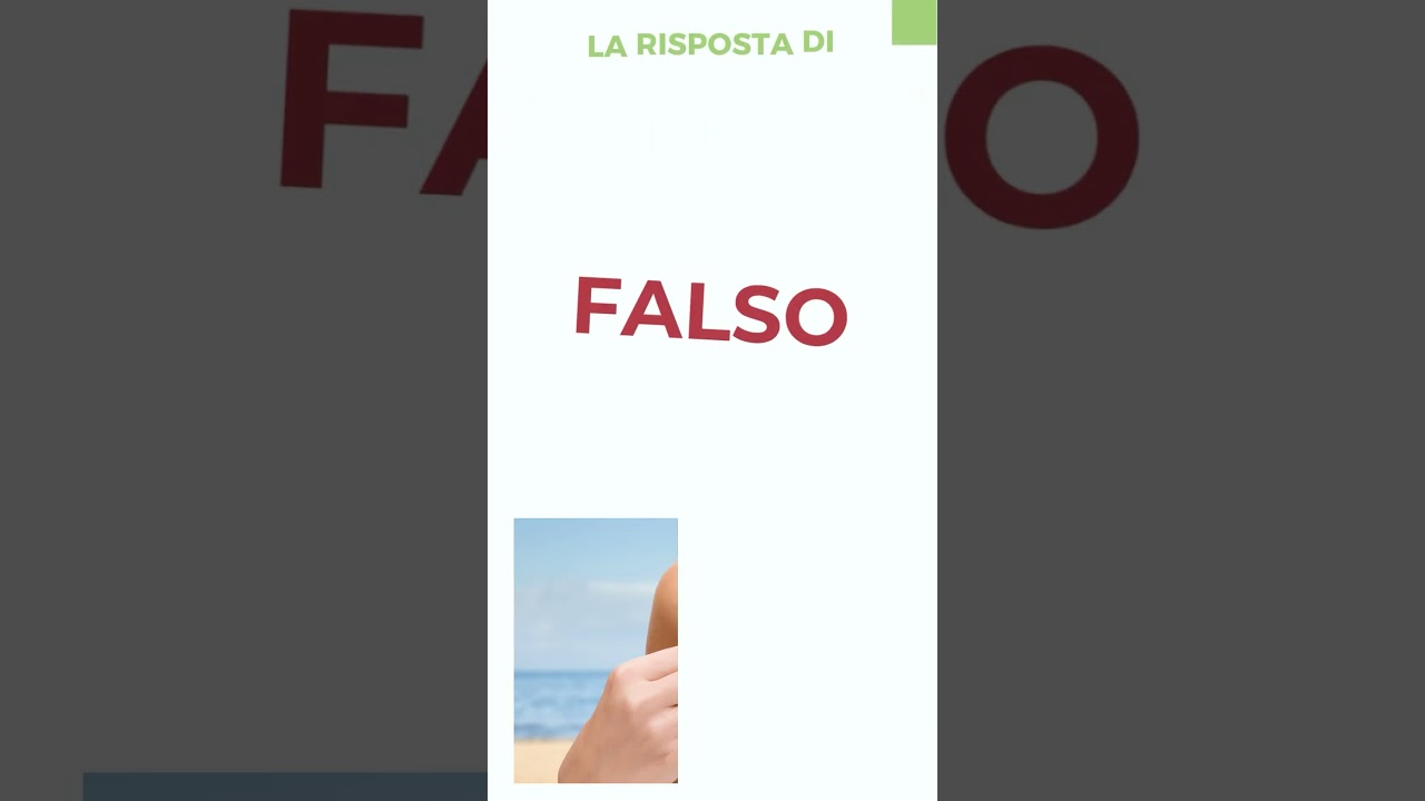 27 - Un individuo abbronzato non può più scottarsi? - My Special Doctor - Vero o Falso?