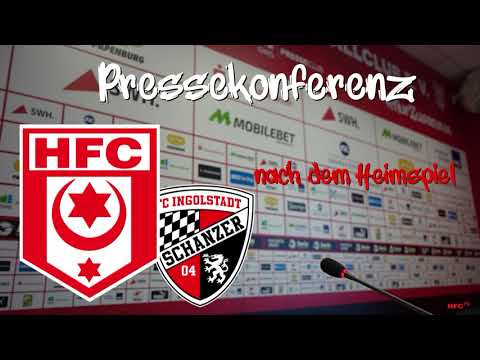 35. Spieltag 2022/23: Hallescher FC - FC Ingolstadt | Pressekonferenz nach dem Spiel
