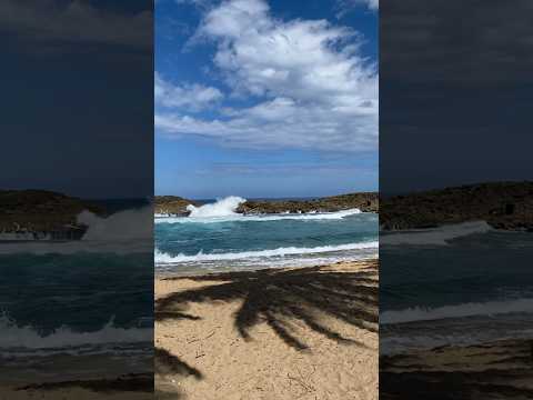 Mar Chiquita in Puerto Rico #island #islands #traveler #atlantic #manati #beaches #beach #beauty