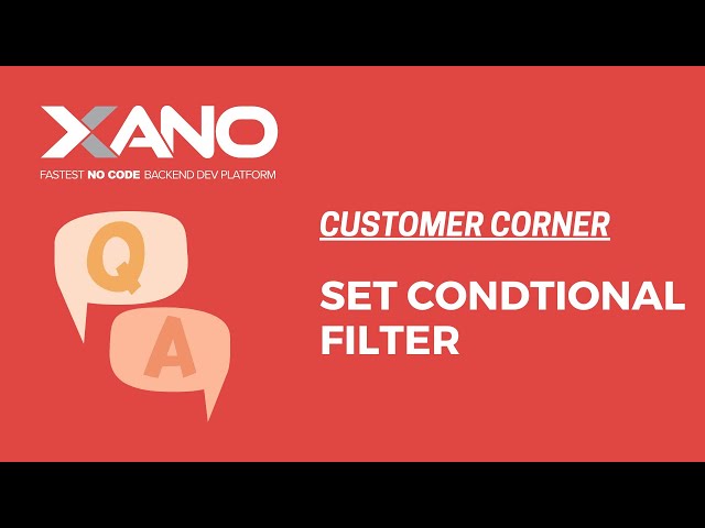 Set Conditional Filter