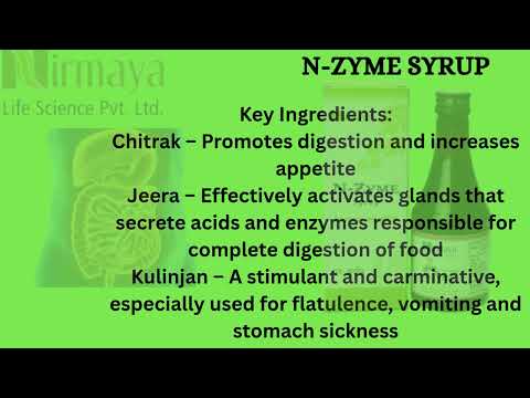 N ZYME SYRUP By Nirmaya Life Science Pvt. Ltd. English