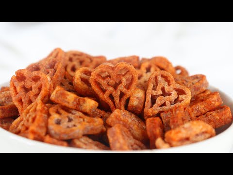 Fried Spicy Pasta Chips | Super Crispy And Super Easy Snack Recipe | Top Tasty Recipes
