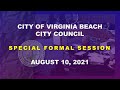 City Council Special Formal - 08/10/2021