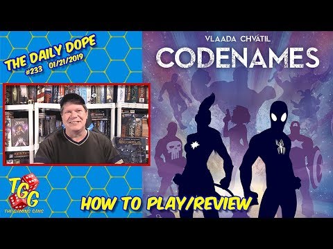 'Codenames Marvel' Reviewed on The Daily Dope #233 01/21/2019