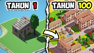 I've been building a Minecraft-style city for over 100 years.