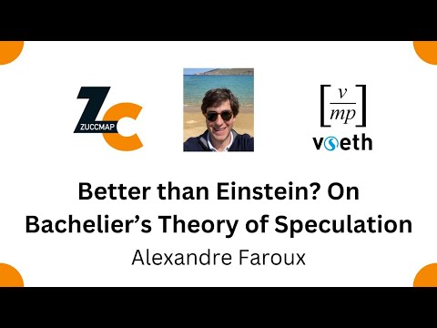 Better than Einstein ? On Bachelier’s Theory of Speculation (Alexandre Faroux)