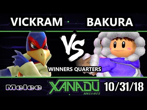 S@X 274 SSBM -  Vickram (Falco) Vs.  Bakura (Ice Climbers) - Smash Melee Winners Quarters