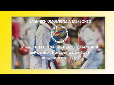 Β ΑΝΟΙΧΤΟ ΠΡΟΚΡΙΜΑΤΙΚΟ ΠΡΩΤΑΘΛΗΜΑ Π/Κ - (Court 2)