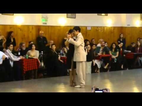  Maria Ines Bogado  and  Sebastian Jimenez  are  dancing  to  the  tango  "  Milonguero Viejo  "