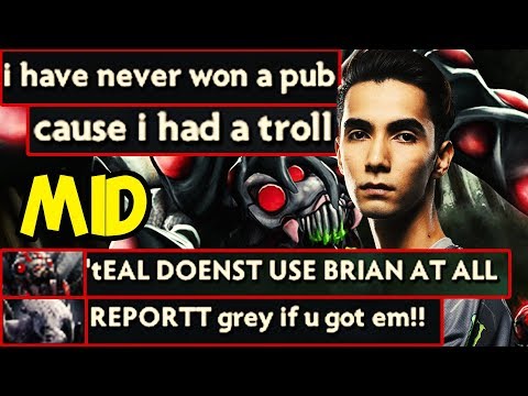 Evil Geniuses Sumail Broodmother Mid - Ti8 Practice vs Bulba - Dota 2 Update 7.18